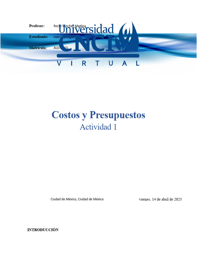 Elementos Clave de Costos y Presupuestos | PDF | Presupuesto | Economias