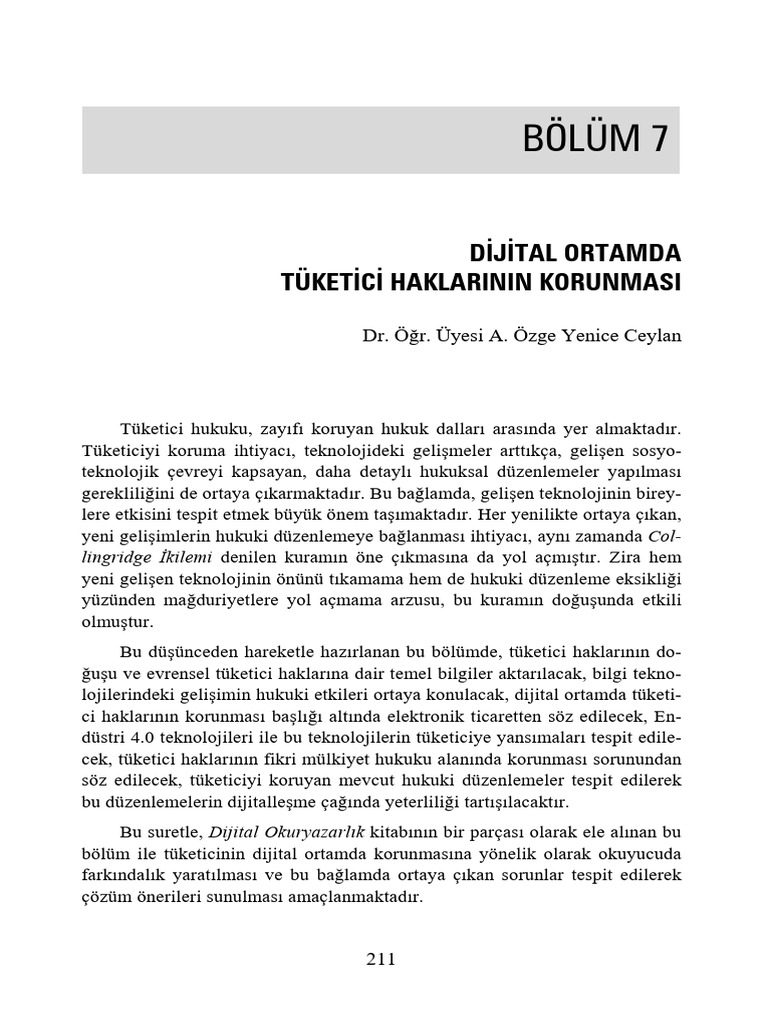 Dijital Okuryazarlık Kitap 7. Bölüm | PDF