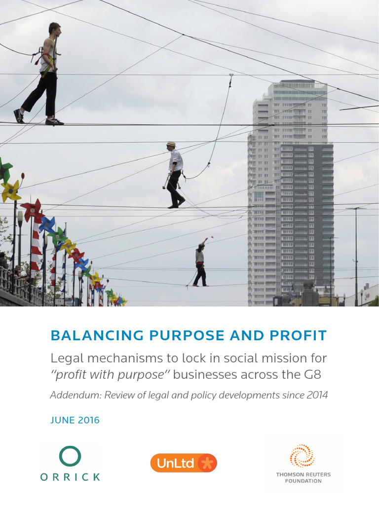 Legal Frameworks for Profit with Purpose | PDF | Social Enterprise | Taxes