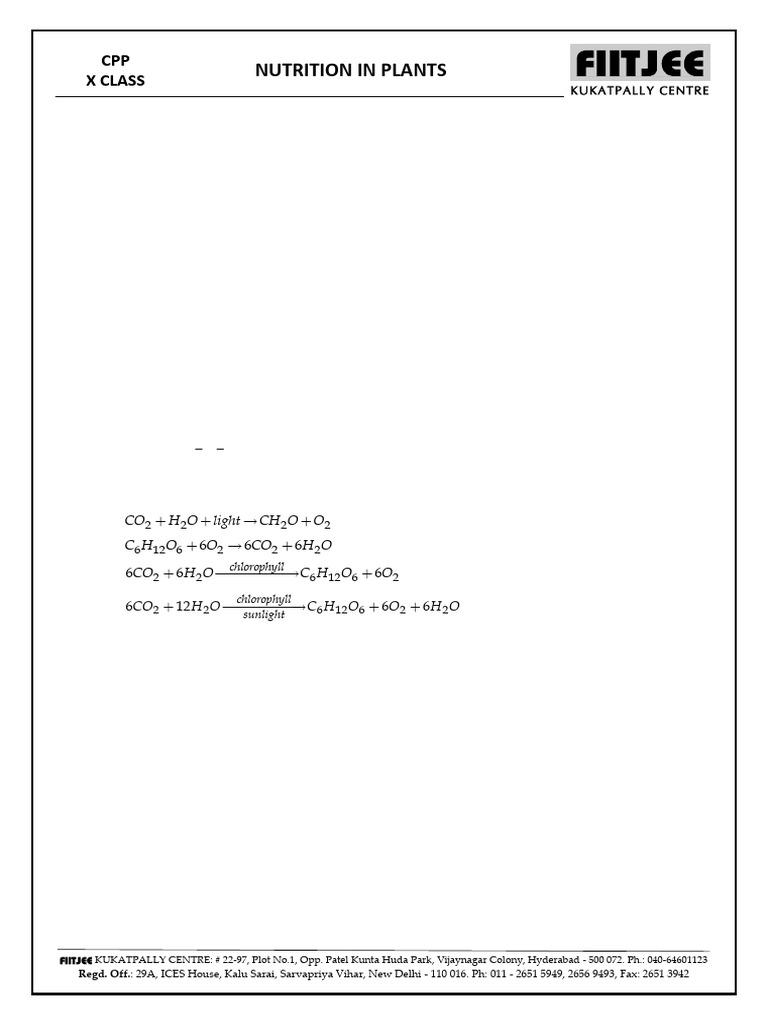 Biology 10th+class Nutrition+in+Plants-cpp+ (BPD) | PDF ...
