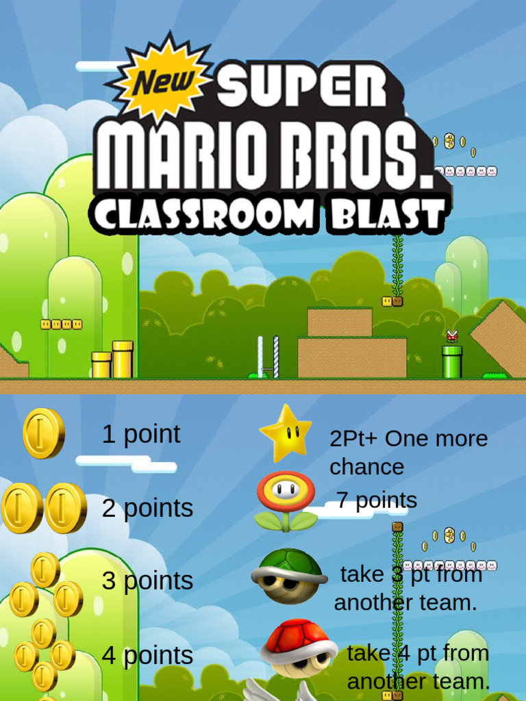 Mario Game Activities Promoting Classroom Dynamics Group Form 26637 ...