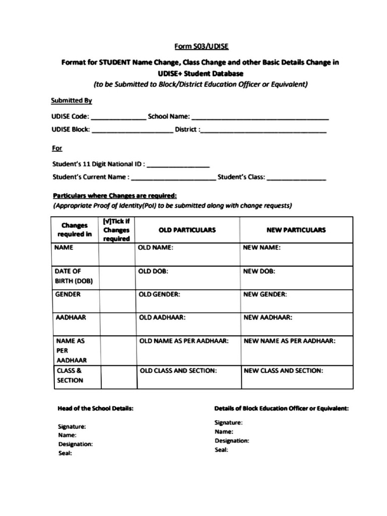 Apaar Id Form | PDF