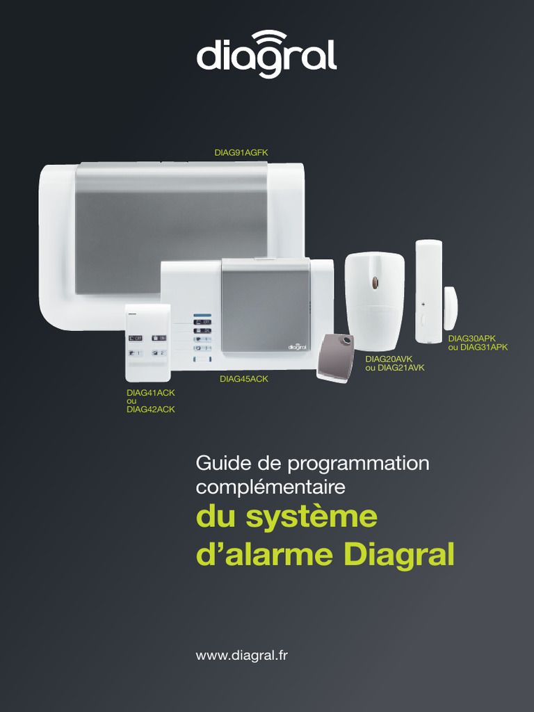 Guide Complementaire Systeme Alarme Avec Centrale Diag91agfk | PDF ...