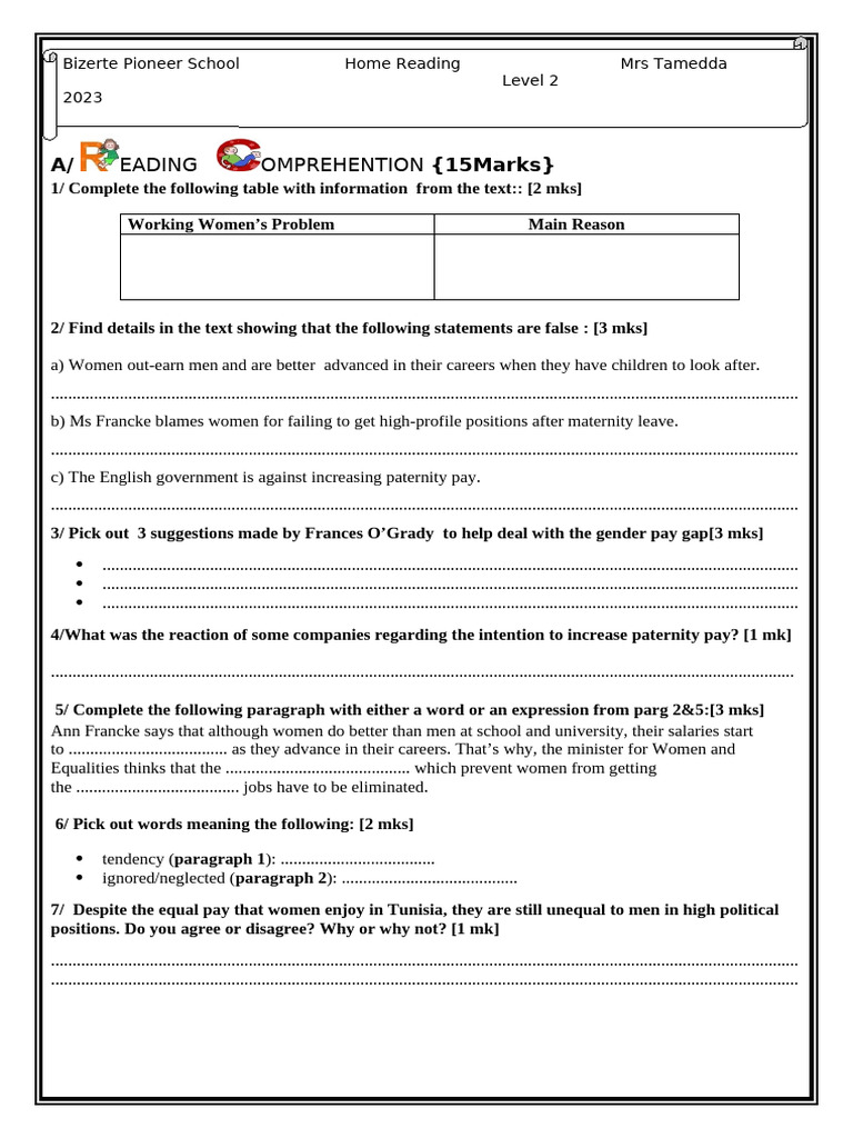 home-reading-n2-pdf-parental-leave-gender-pay-gap