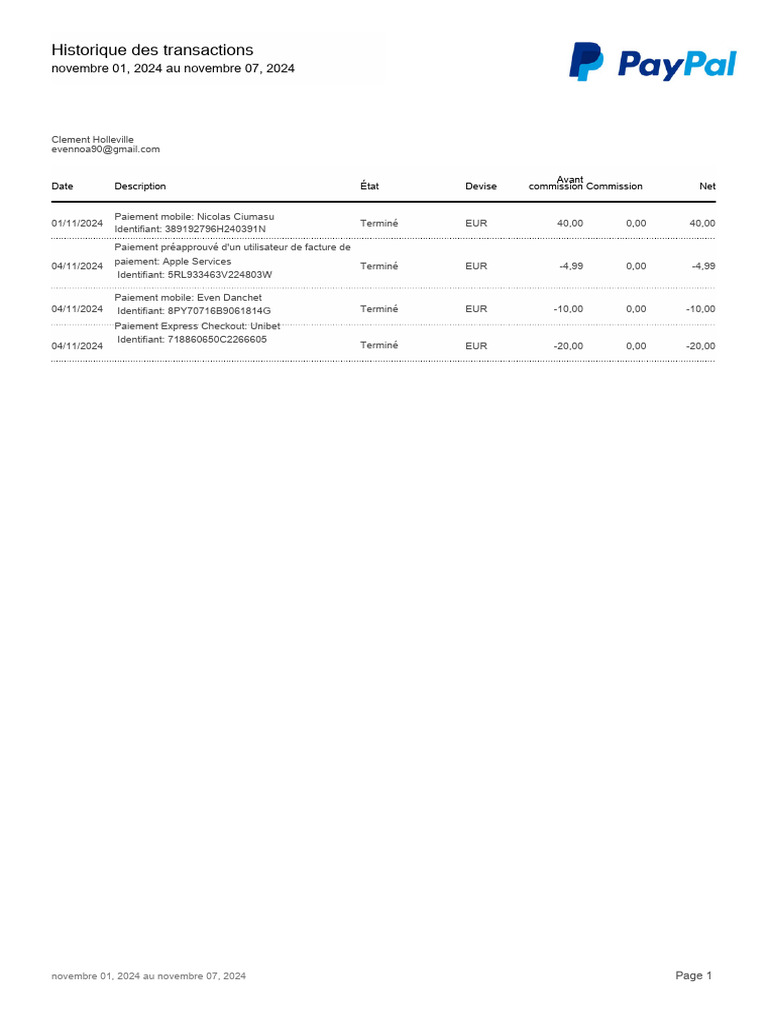 Paypal Clement | PDF