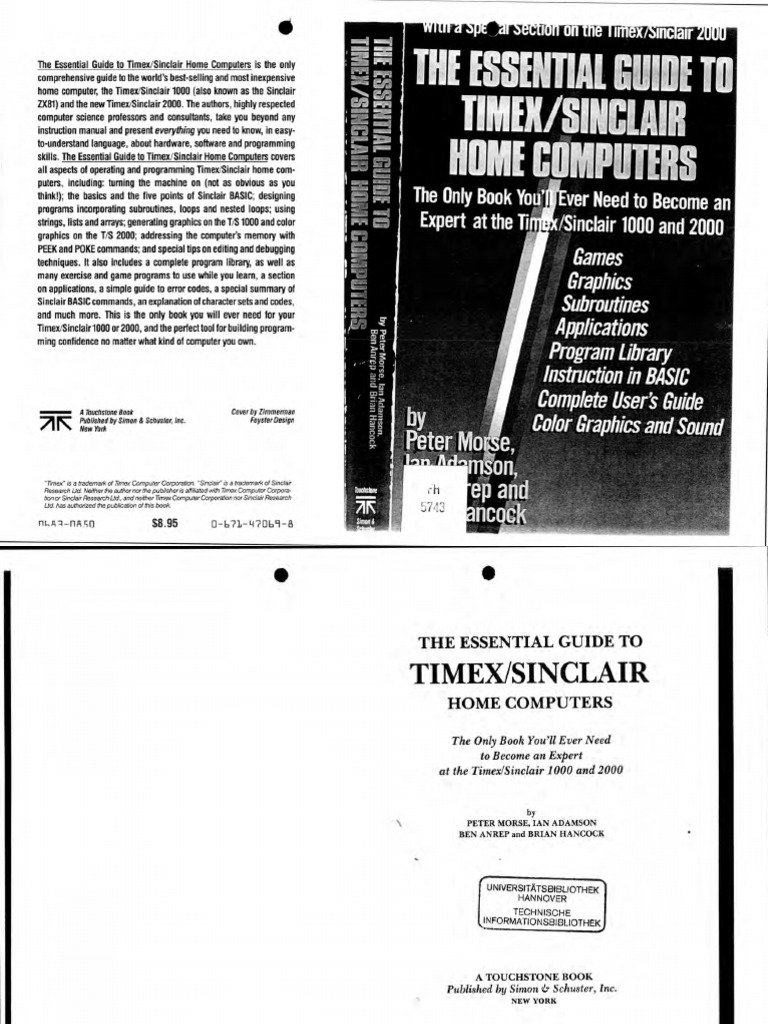 The Essential Guide I0 Timex/Sinclair - Home: Puters | PDF | Computer ...