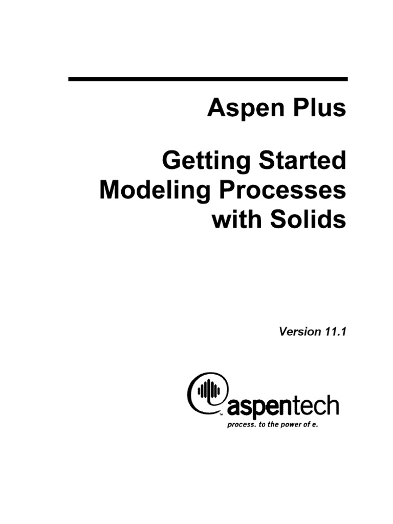 APLUS 111 Getting Started Solids | PDF | Technical Support | Enthalpy