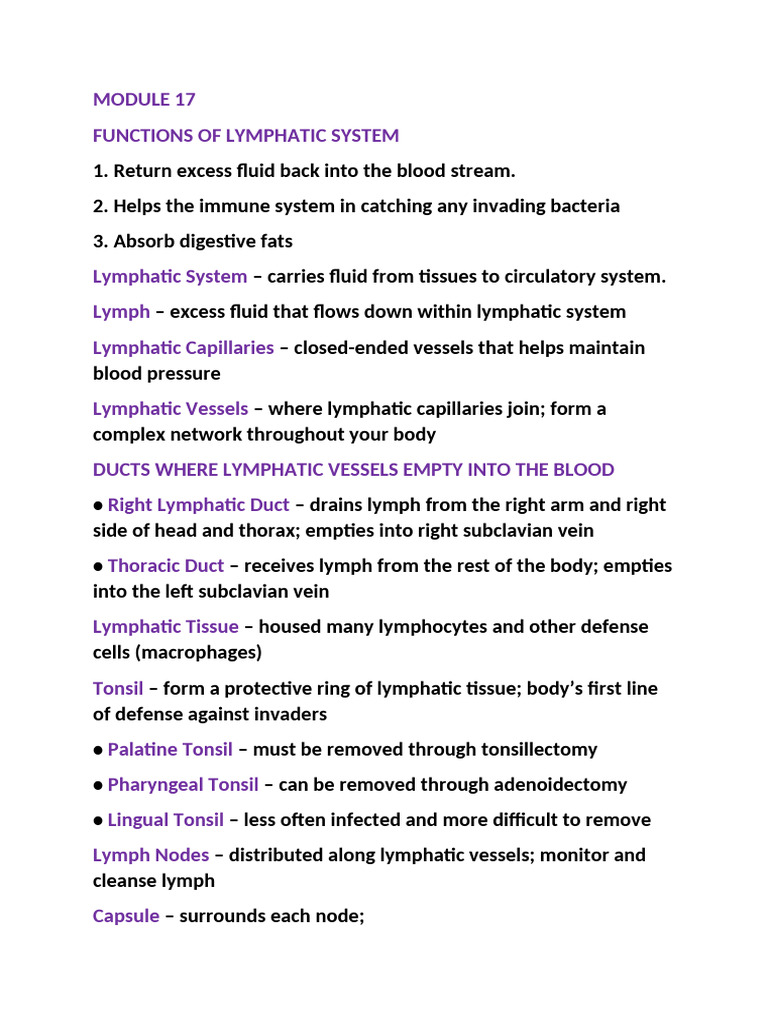 ANAPHY LEC | PDF | Lymphatic System | Immune System