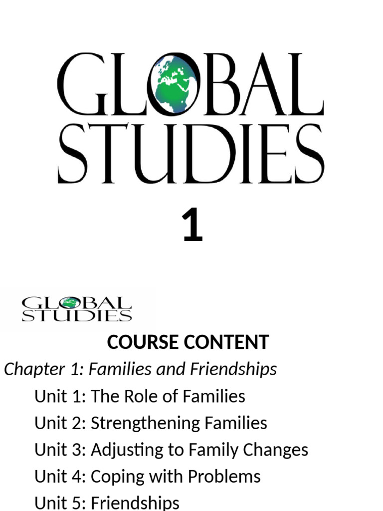 Families, Friendships, and Global Studies | PDF | Family | Friendship