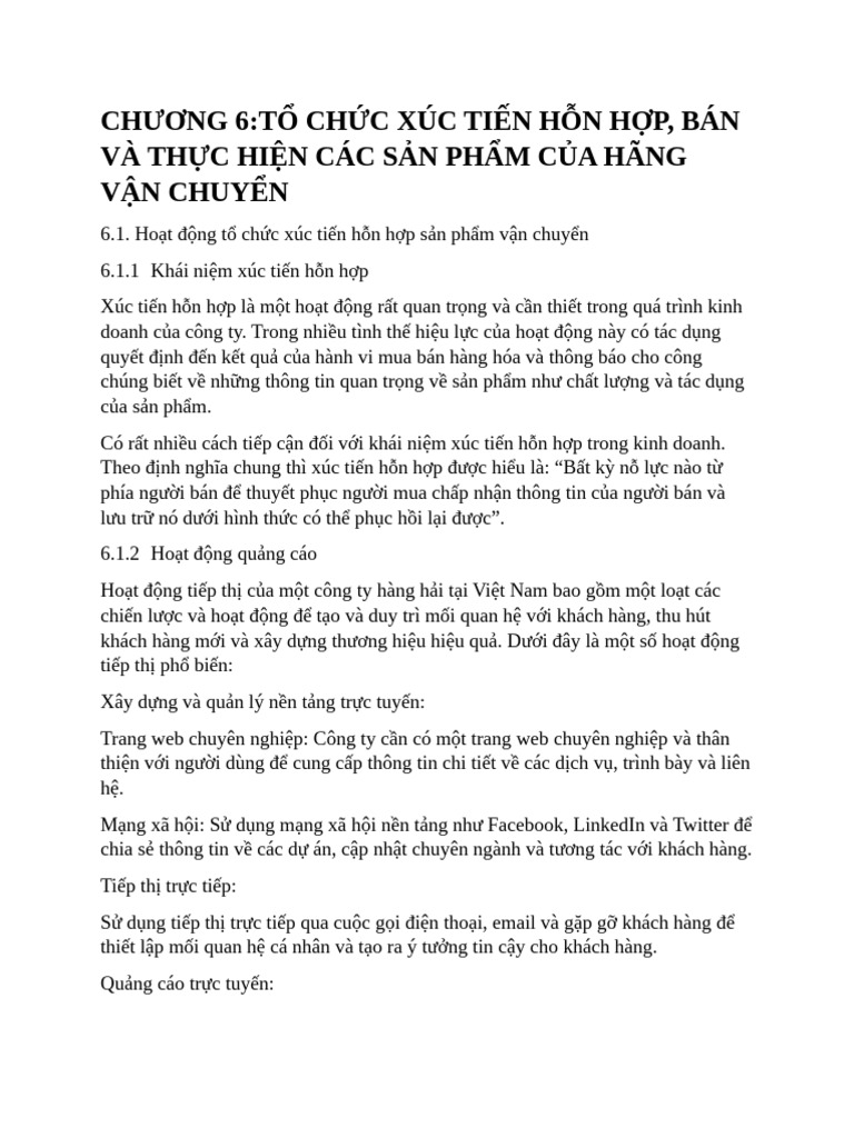 Chuong 6 | PDF