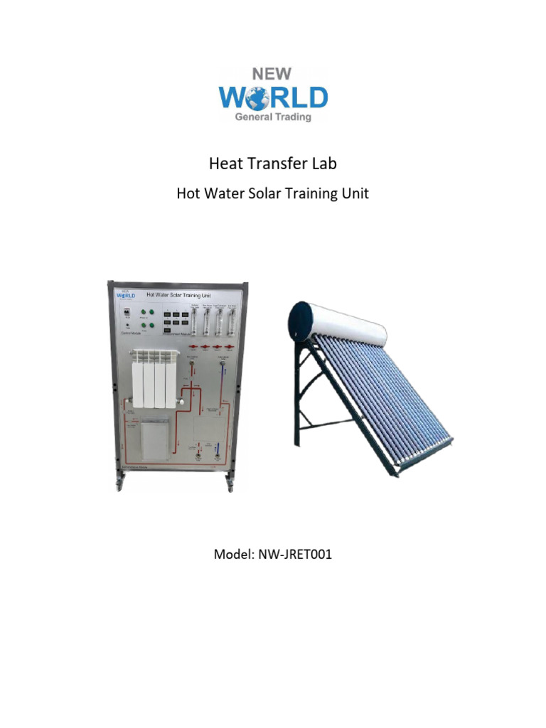 Heat Transfer Lab: Solar Training Unit | PDF | Radiator | Heat Transfer