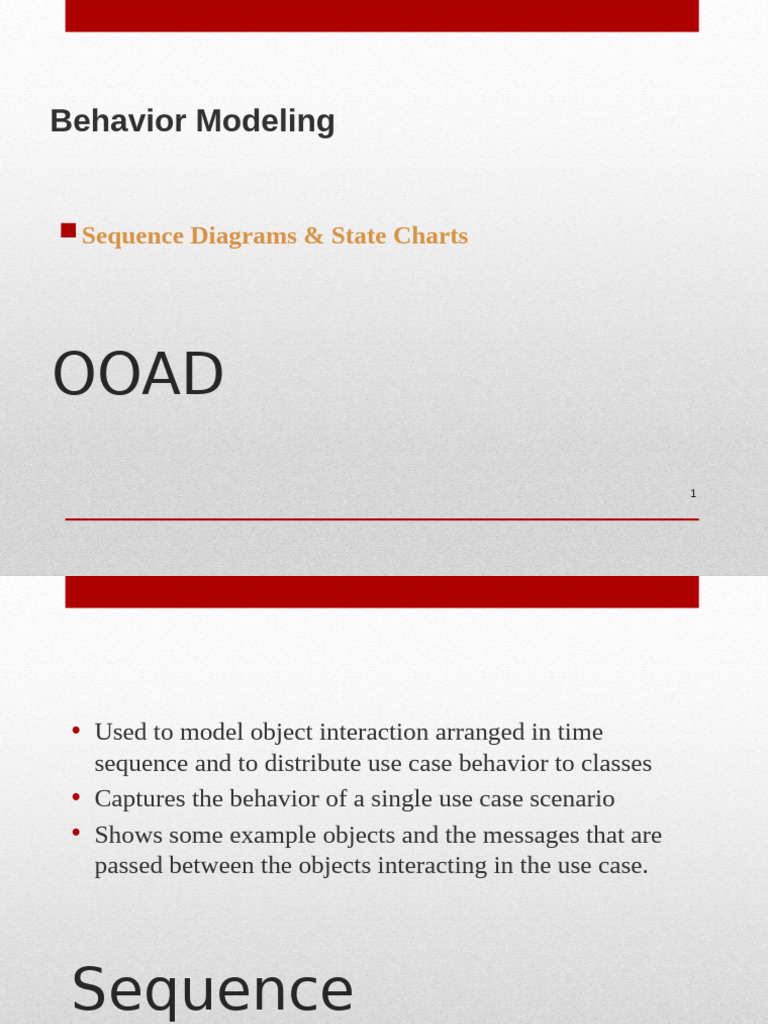 Sequence Diagrams and State Charts Guide | PDF | Software Development ...