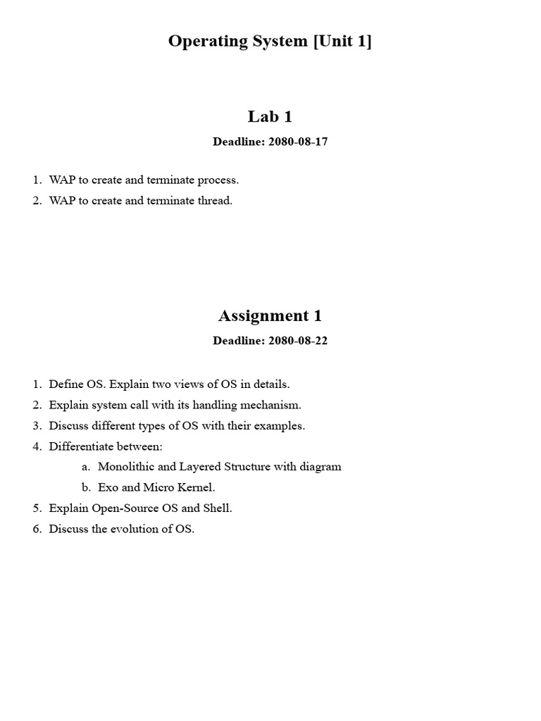 1 Lab and Assignment | PDF
