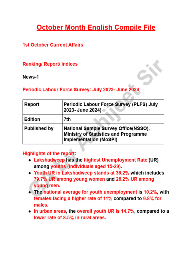 October month english compile file pdf