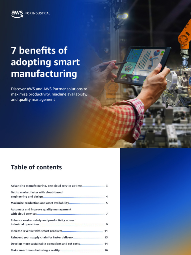 7 Benefits of Adopting Smart Manufacturing | PDF | Internet Of Things ...