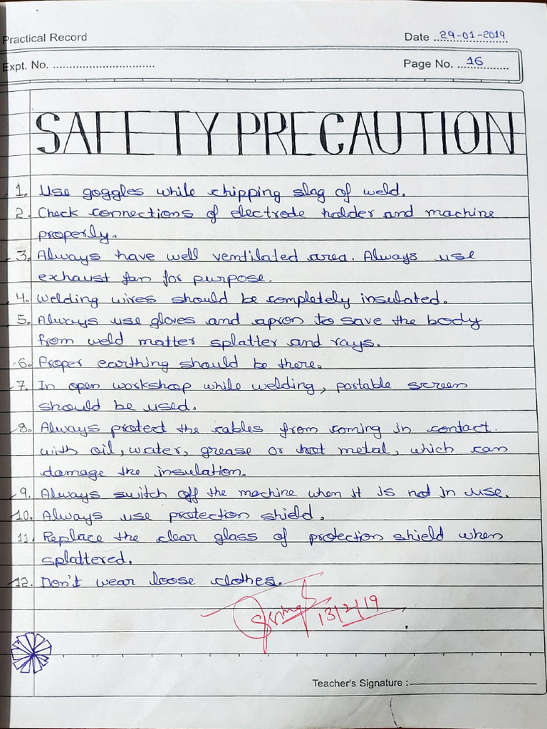 Welding Practical File Pdf Energy Conversion Secondary Sector Of