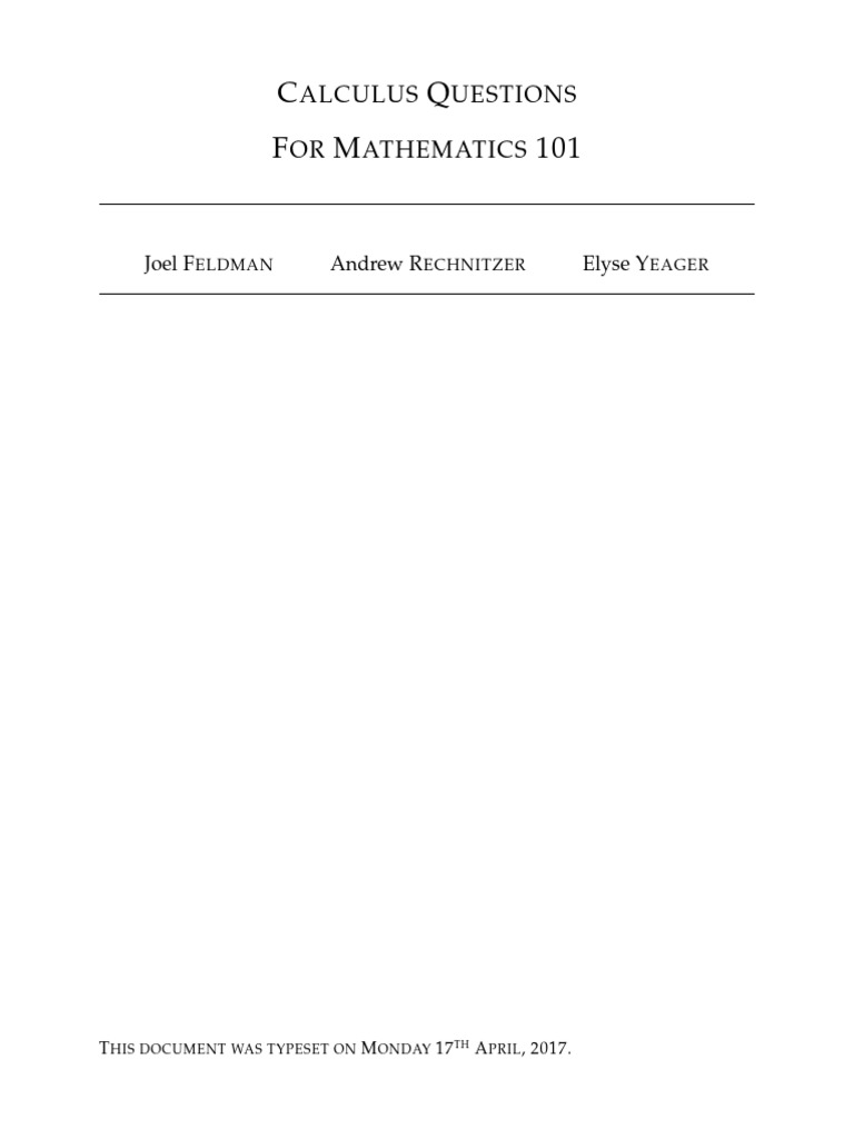Problem Book 101 | PDF | Integral | Power Series