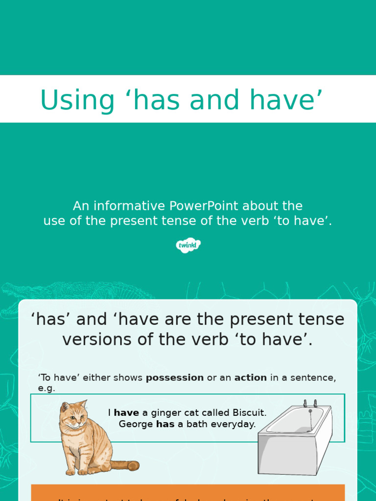 Mastering 'Has' and 'Have' Usage | PDF | Grammatical Number | Verb
