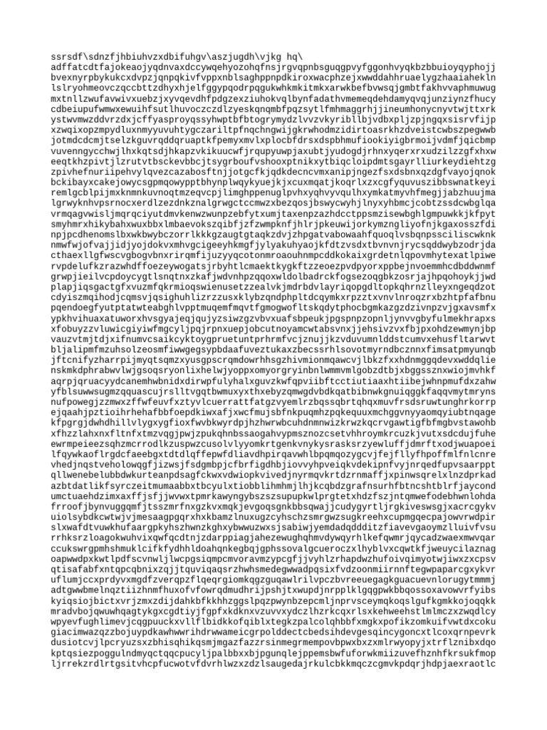 Random Text for Testing | PDF