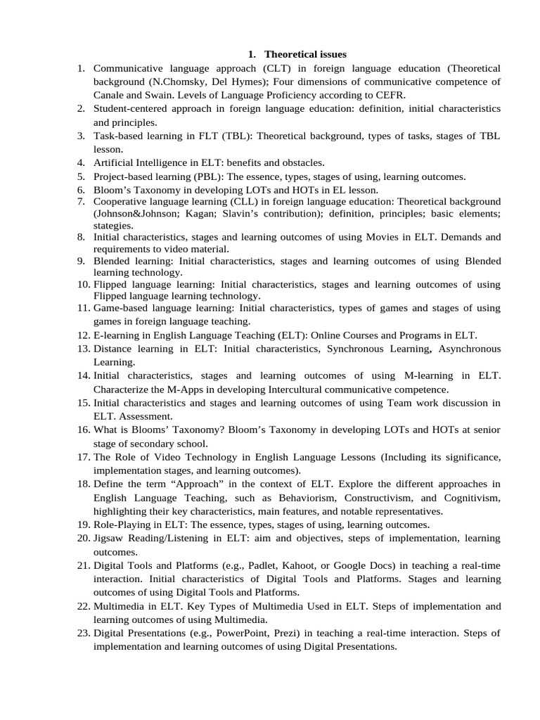 Self-Preparation Materials | PDF | Multimedia | Educational Technology