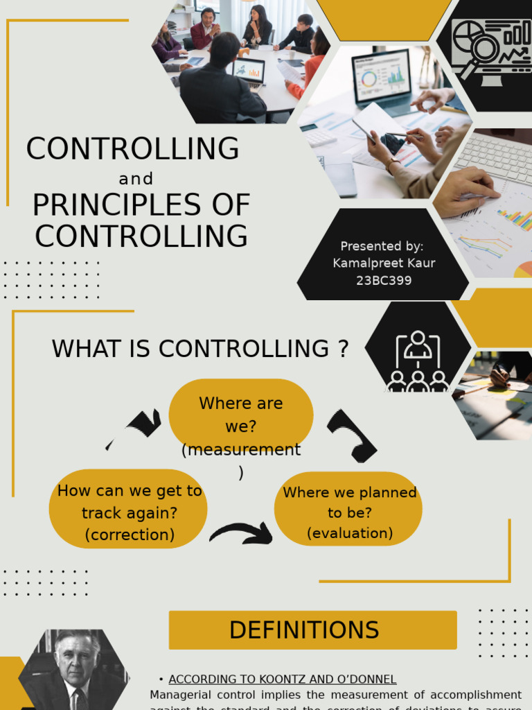 Principles of Controlling in Management | PDF | Social Psychology ...