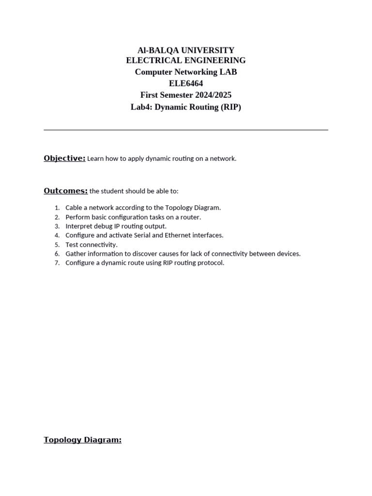 Dynamic RIP | PDF | Computer Network | Network Protocols