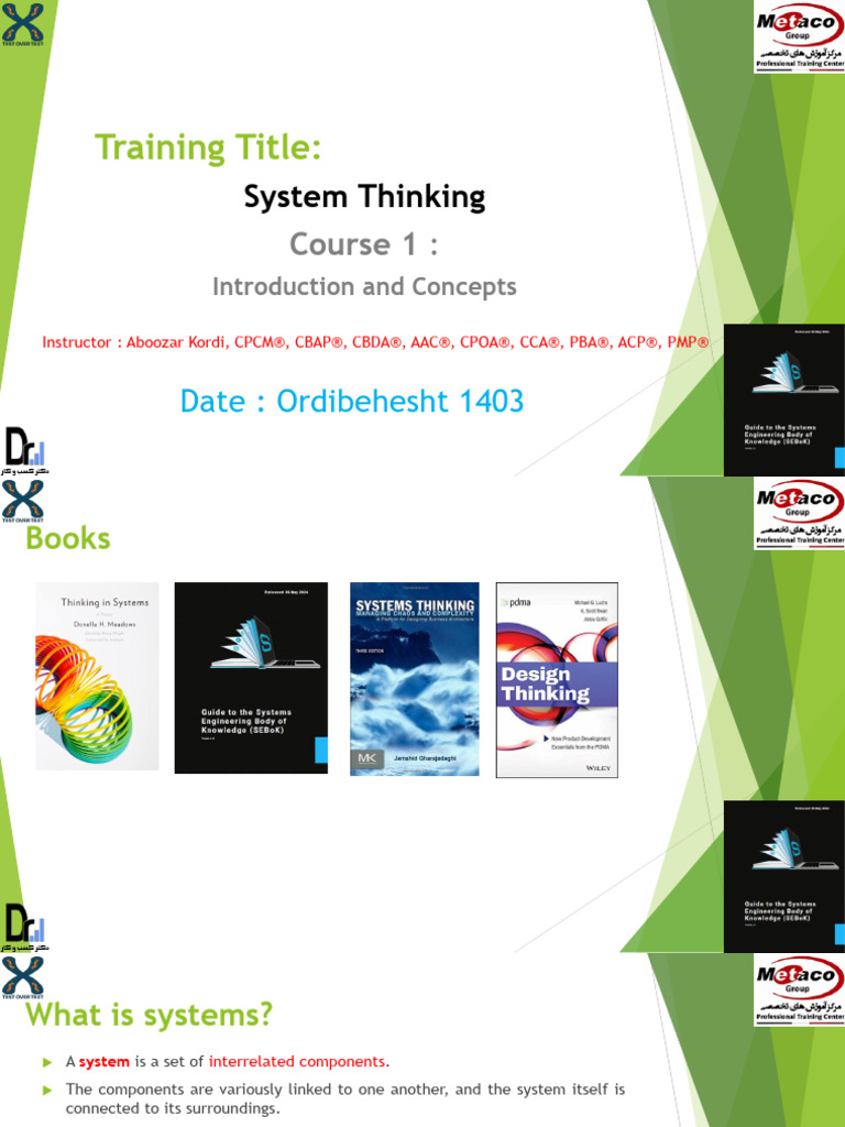 System Thinking Course 1 | PDF | Franchising | System
