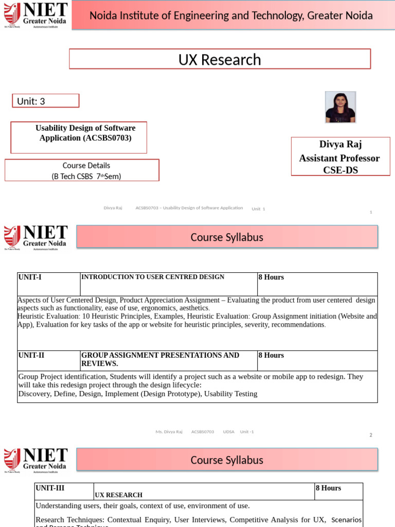 Unit3 Usability Design Pdf Usability Qualitative Research
