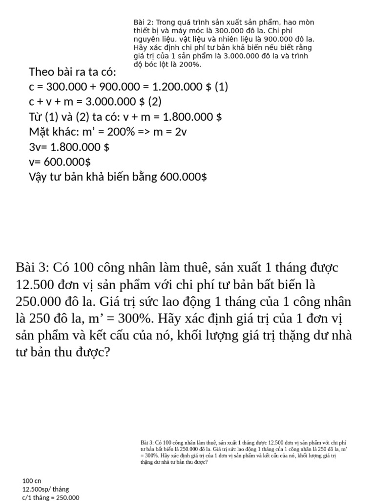Bai Tap KTCT | PDF