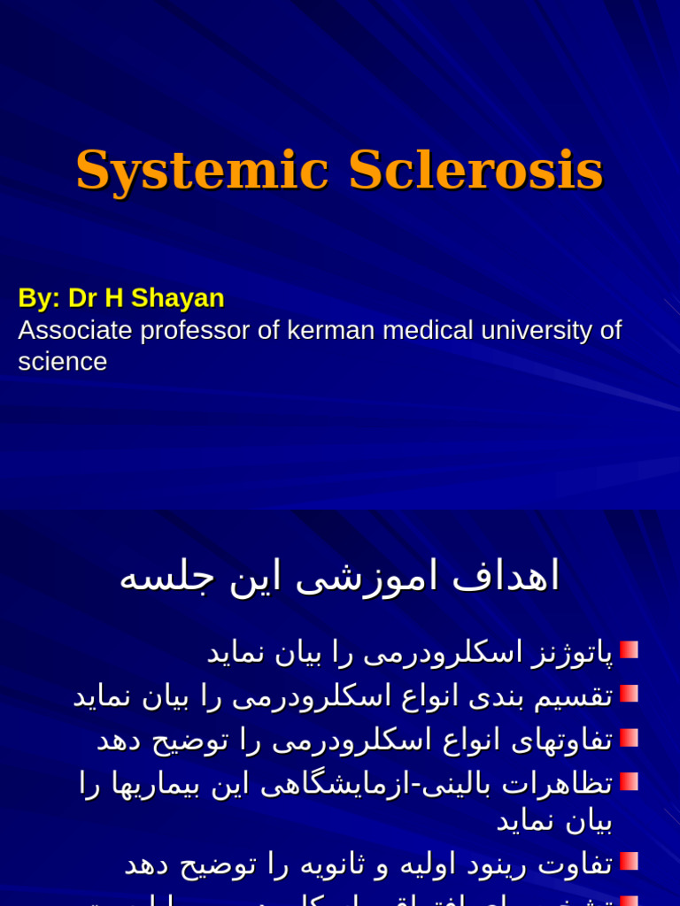 Systemic Sclerosis, Final | PDF | Causes Of Death | Human Diseases And ...