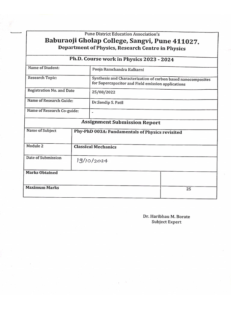 CM Assignment | PDF