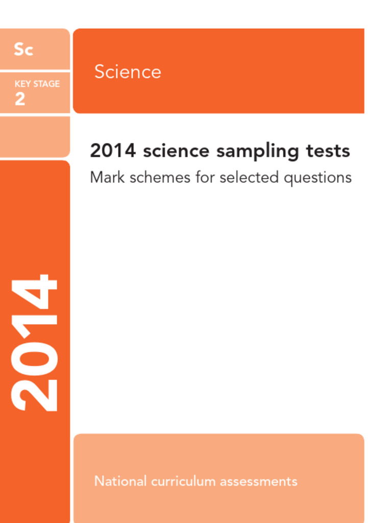 KS2 Science SATs Marking Guidelines | PDF | Sound | Accuracy And Precision