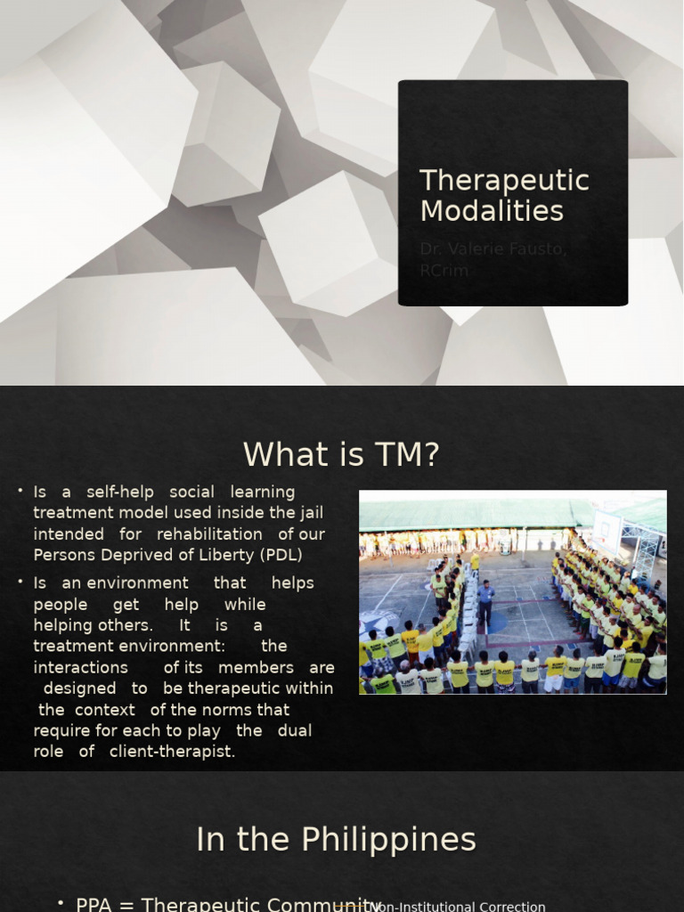 Therapeutic Community in Philippine Prisons | PDF | Feeling | Prison
