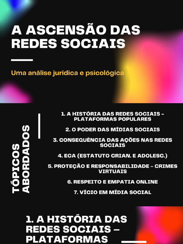 A Ascensão Das Redes Sociais - Prof. Rodrigo Faresin | PDF
