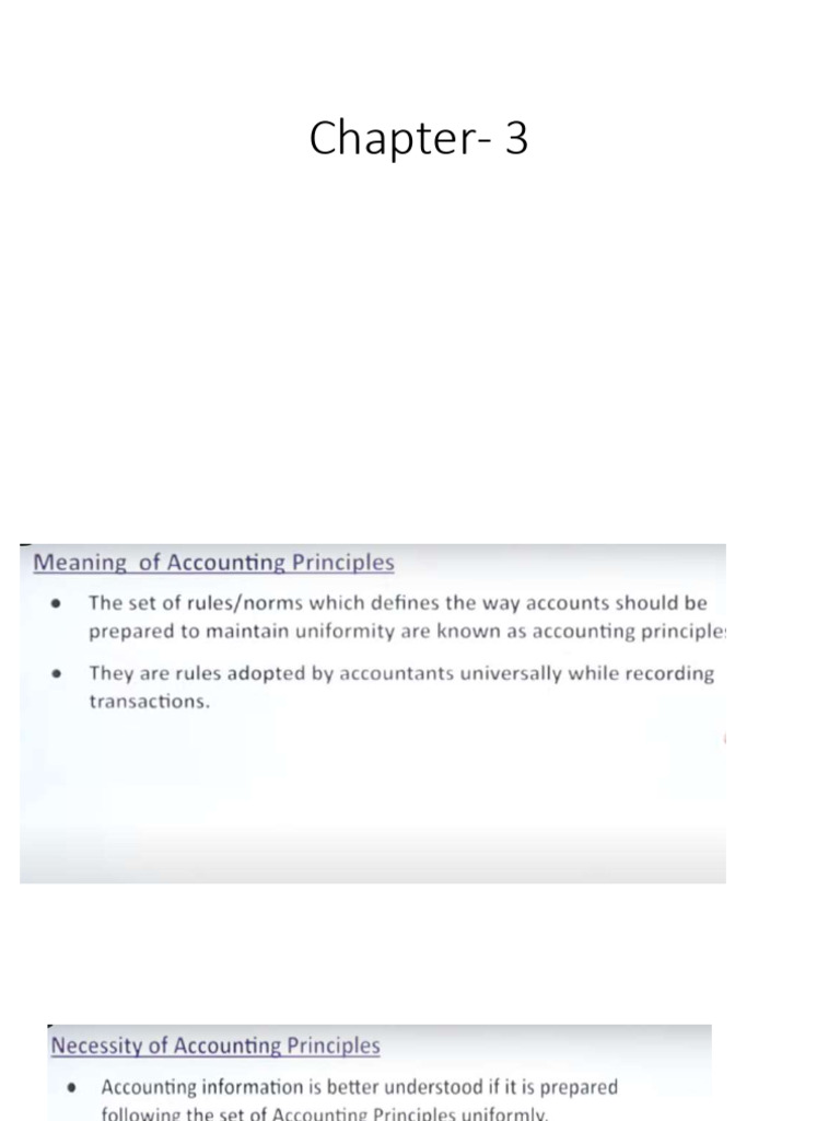 Accountancy Chapter 3 | PDF