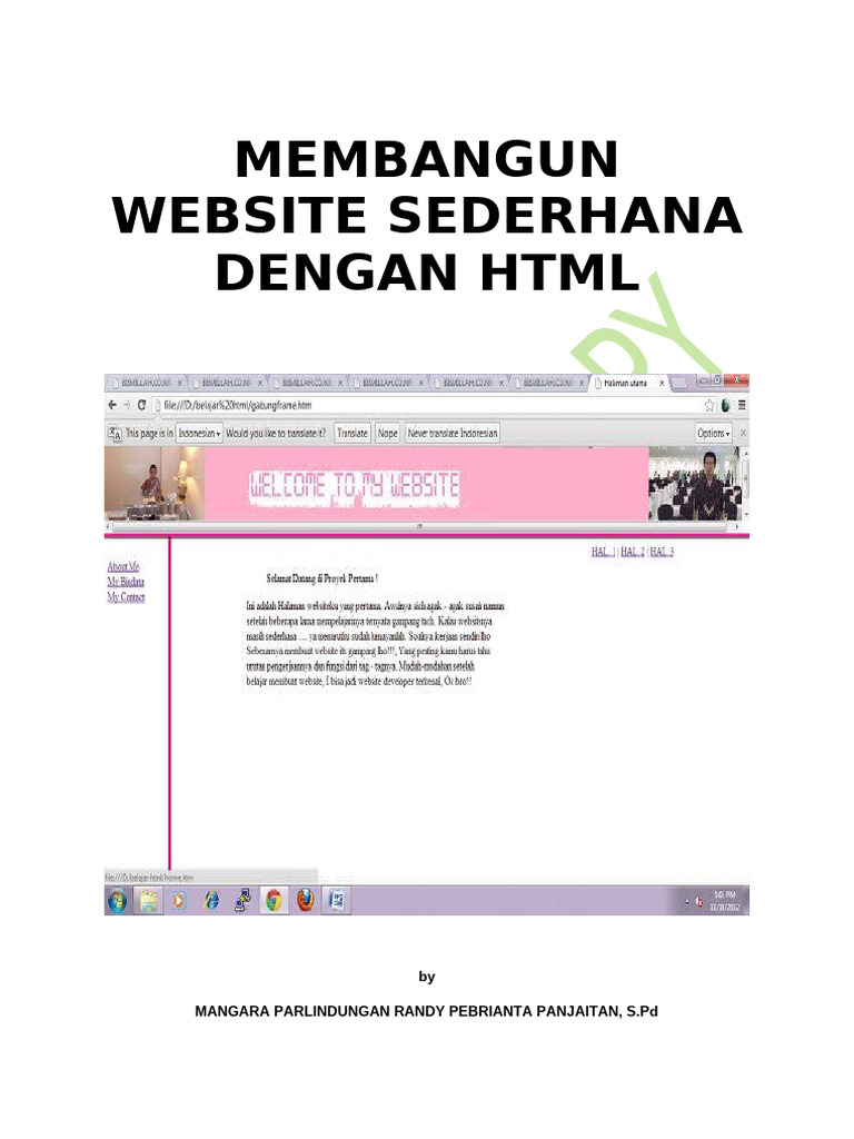 Modul Belajar HTML Dari Pak Mangara | PDF
