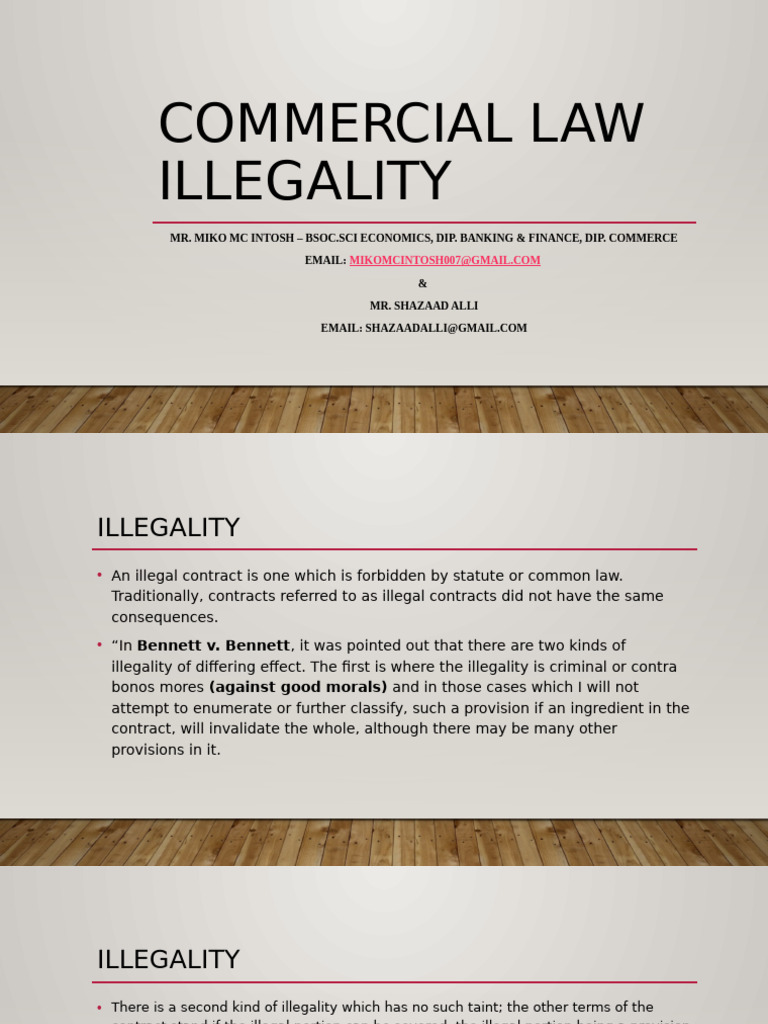 Understanding Illegal Contracts | PDF | Common Law | Restraint Of Trade