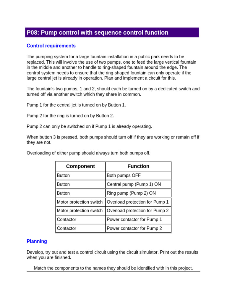 Fountain Pump Control Circuit Design | PDF | Power Supply | Pump