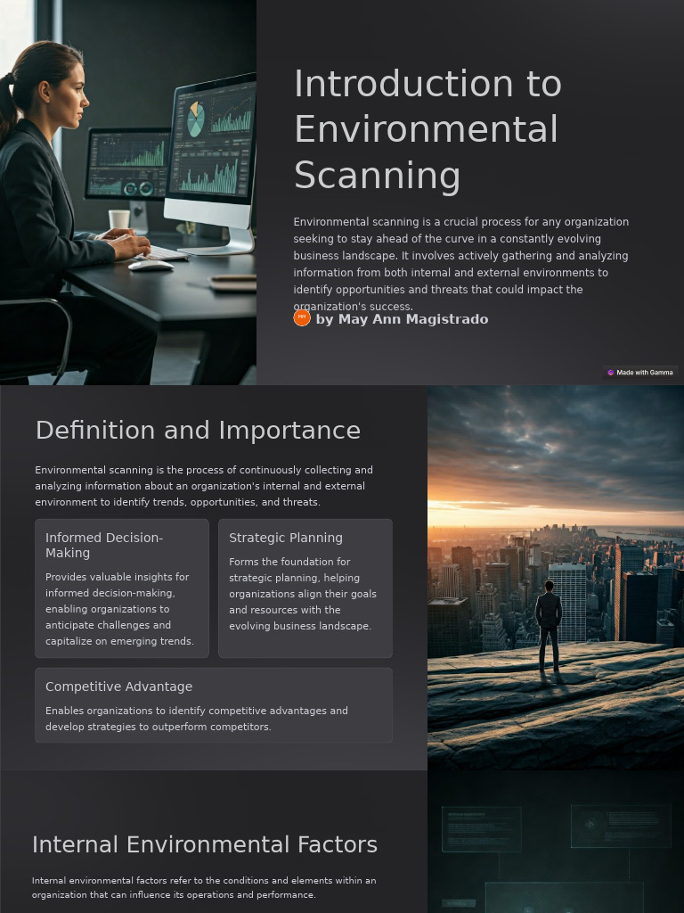 Environmental Scanning for Business Success | PDF | Swot Analysis ...