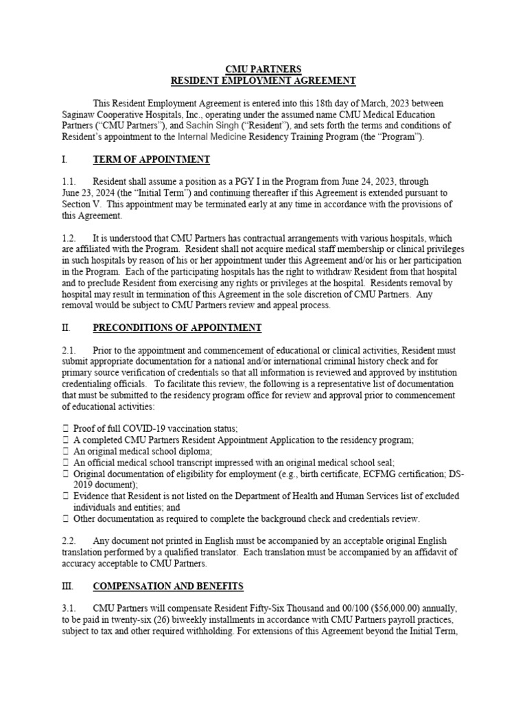 singh-sachin-contract-2023-pdf-confidentiality-residency-medicine