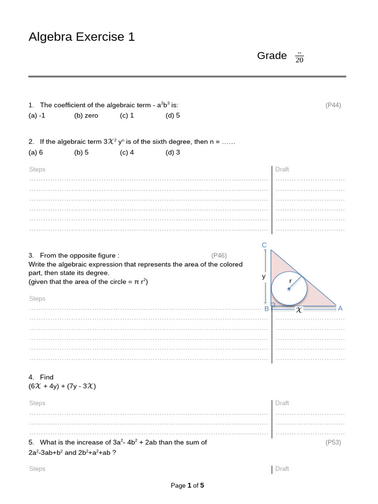 Math Exercies1 | PDF
