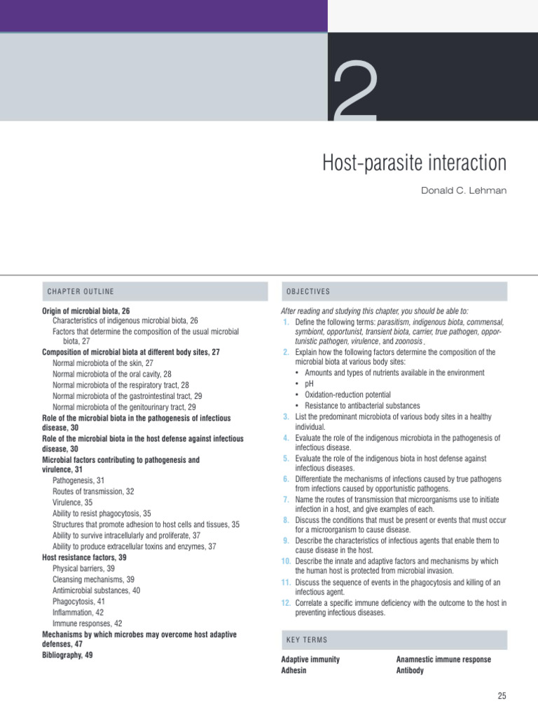 Chapter 2 Part 1 Notable | PDF | Infection | Immune System