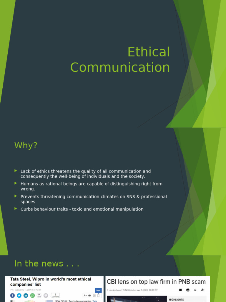 Ethical Communication - Updated | PDF | Social Psychology