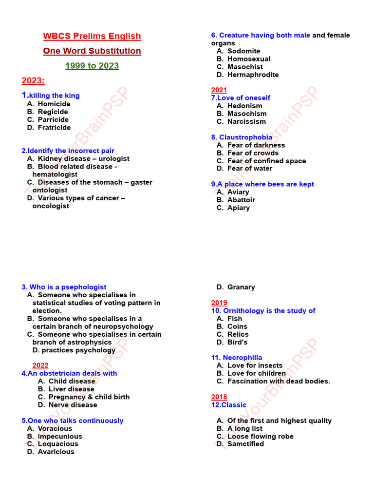 One Word Sub | PDF