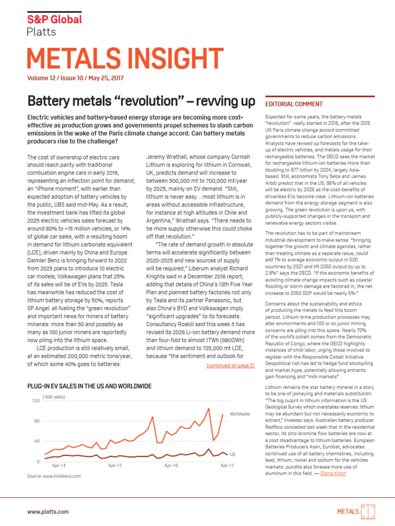 Lithium Demand Surge for EVs | PDF | Electric Vehicle | Lithium Ion Battery
