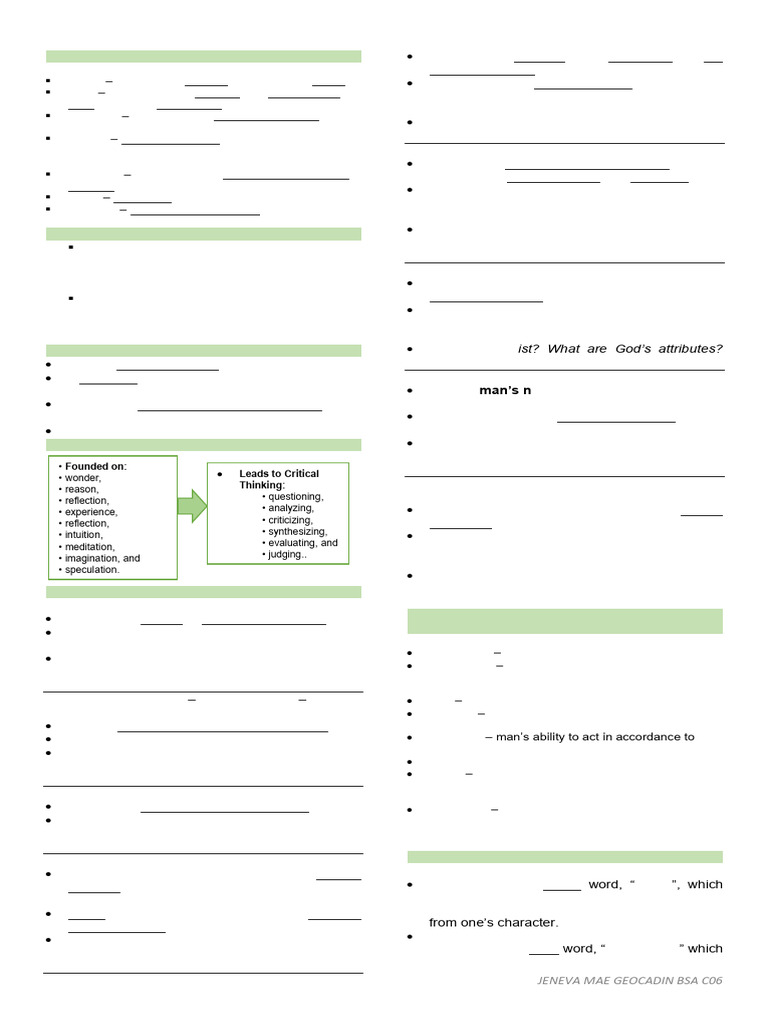Ethics Prelim Notes Pdf Morality Reason