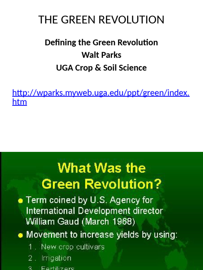 The Green Revolution | PDF | World Systems Theory | Green Revolution