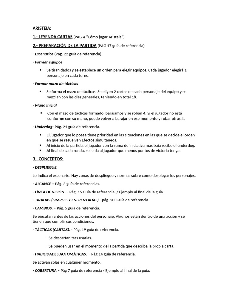 Aristeia V2 | PDF
