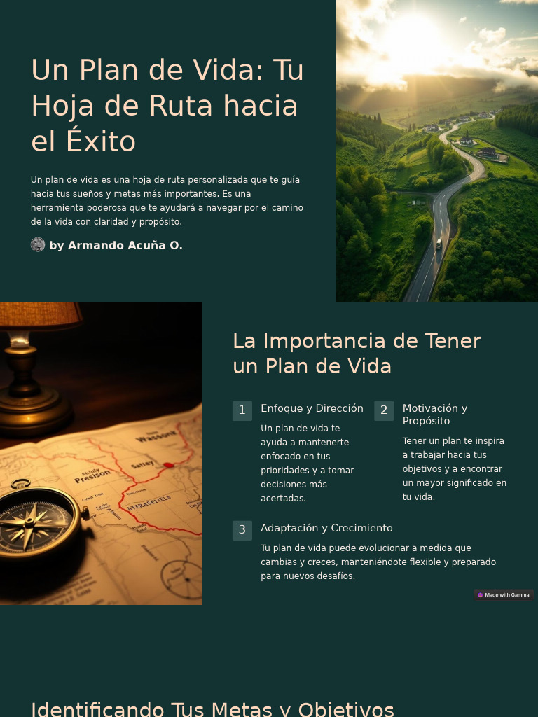 Un Plan de Vida Tu Hoja de Ruta Hacia El Exito | PDF
