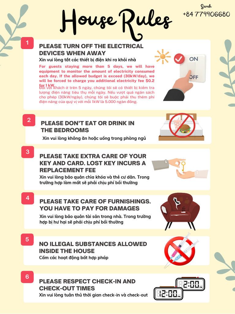 Beige Red Illustrated Ocean Swimming Rules Infographic | PDF